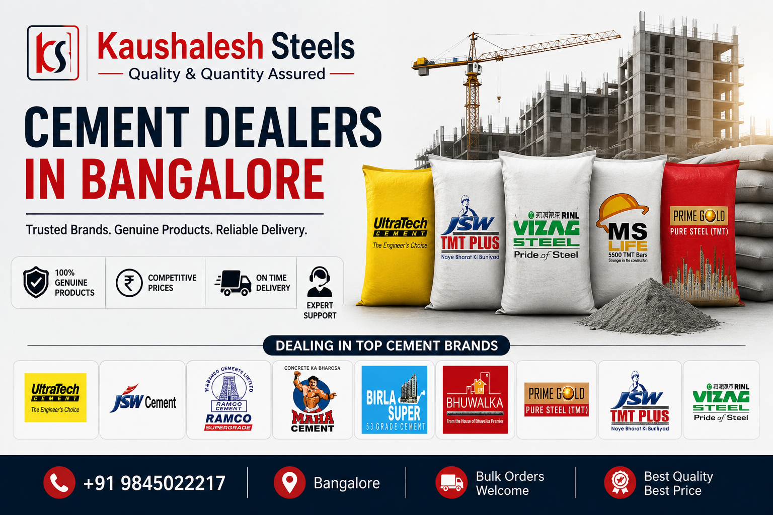 cement dealers in Bangalore