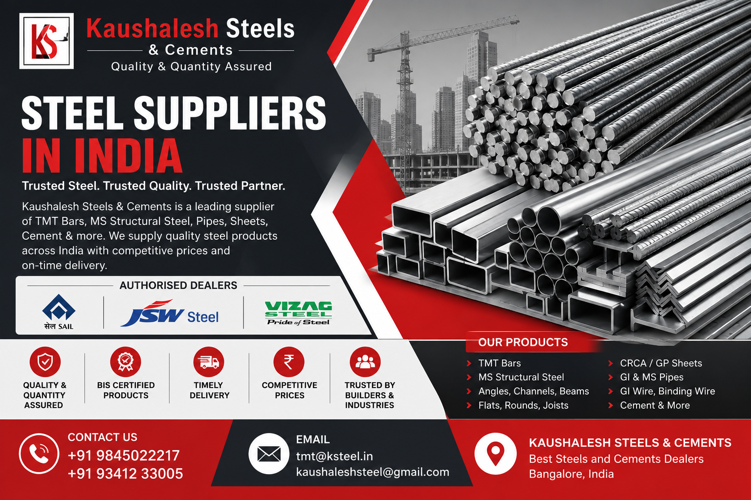 Steel Suppliers in India